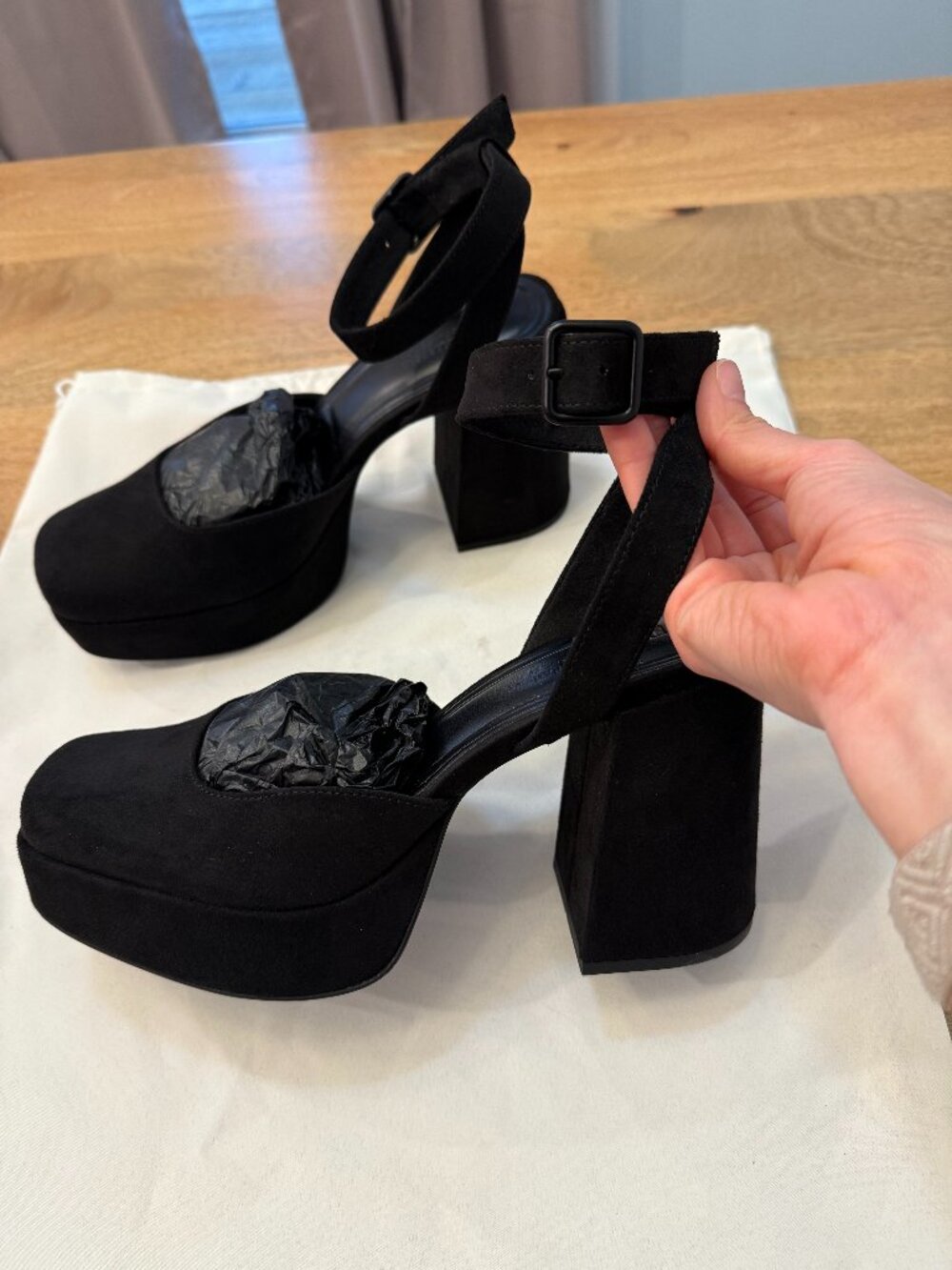 Pull&Bear Platform shoes with heel and back strap EU 39